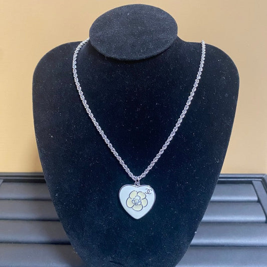 CC Heart Camellia Necklace
