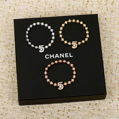 CC NO.5 Diamond Gold Bracelet