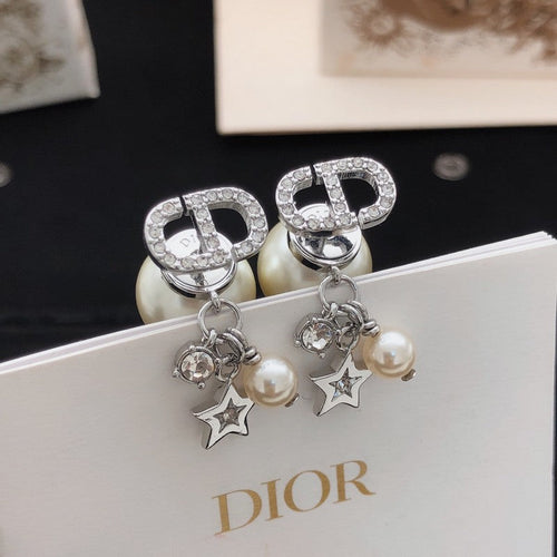 CD Tribales Star Pearl Earrings