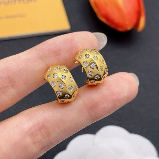 Louis Pave Diamond Earrings