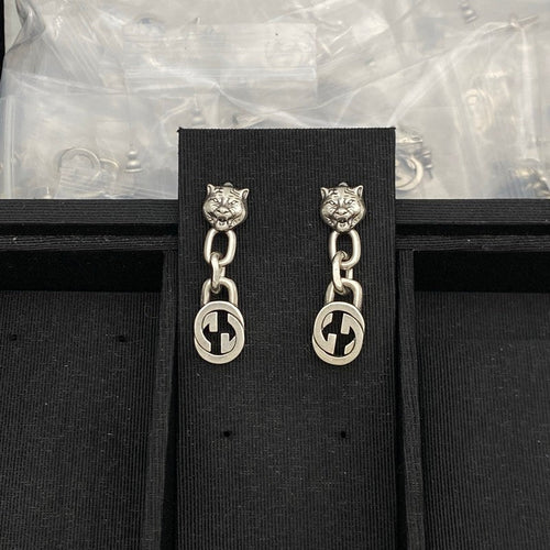 GG Tiger Long Earrings