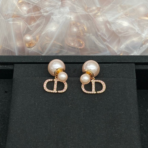 CD Tribales Pink Pearl Earrings