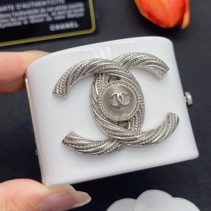 CC Gold White Resin Bracelet