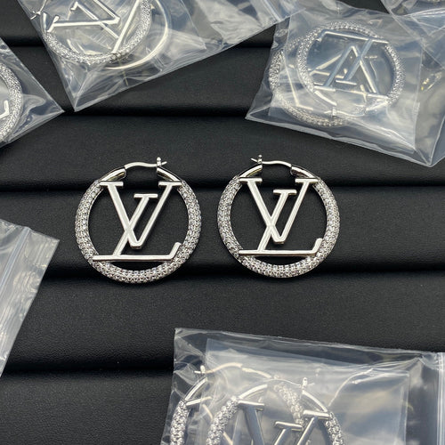Louis Louise Hoop Diamond Earrings