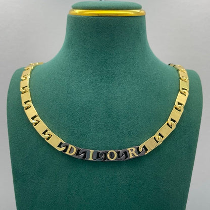 CD Black Gold Chain Necklace