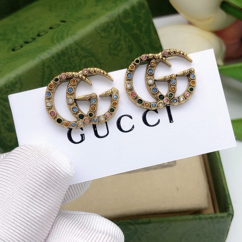 GG Color Crystal Earrings