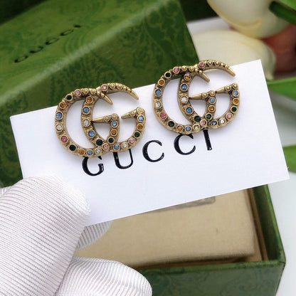 GG Color Crystal Earrings