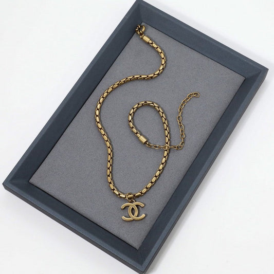 CC Vintage Gold Choker Necklace