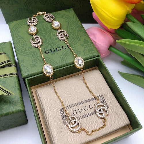 GG Pearl Gold Chain Necklace