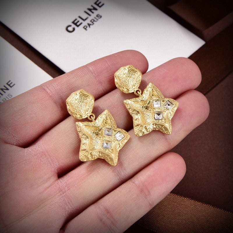 CE Triomphe Star Diamond Earrings