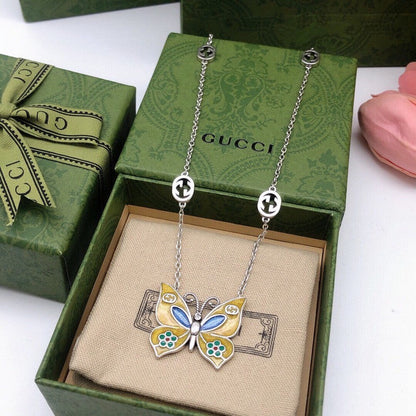 GG Butterfly Gold Necklace