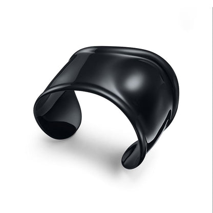 Tiff Elsa Peretti Small Bone Cuff Black Bracelet