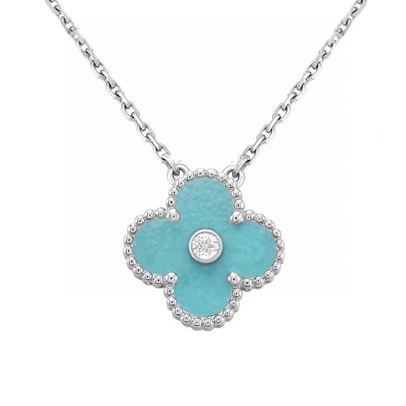 Lucky Diamond Clover Necklace