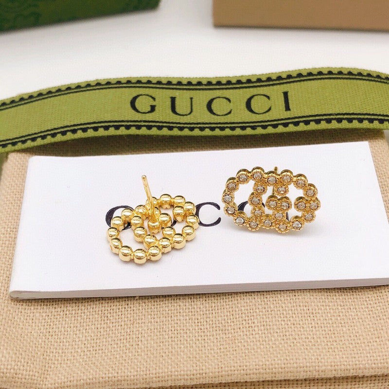 GG Pave Diamond Earrings