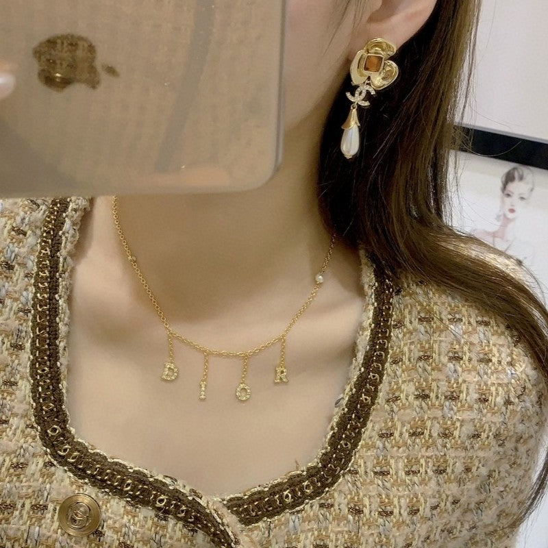 CC Camellia Pearl Earrings