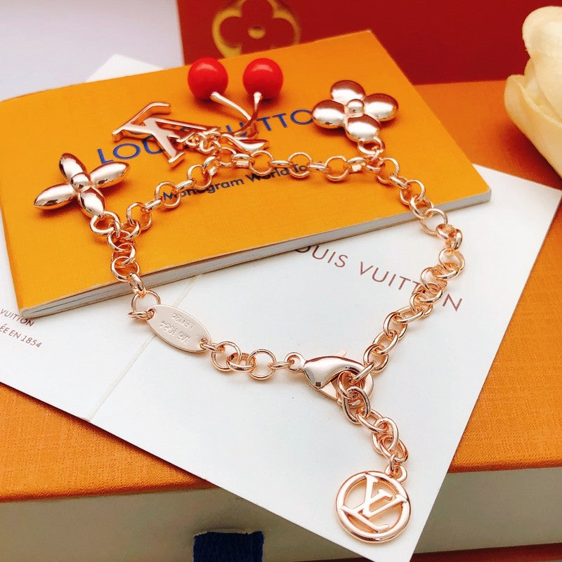 Louis Blossom Cherry Gold Bracelet
