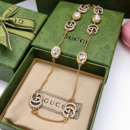 GG Pearl Gold Chain Necklace
