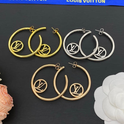 Louis Louise Hoop Round Earrings
