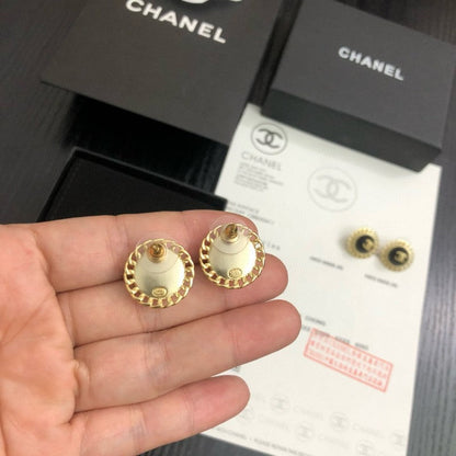 CC Red Gold Earrings