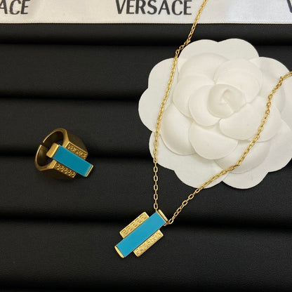 Vers Sky Blue Gold Ring