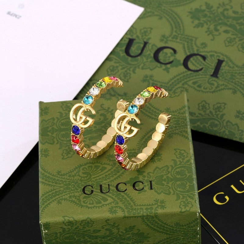 GG Color Crystal Earrings