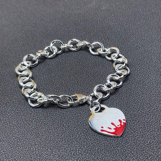 Return to Tiffany Color Heart Tag Gold Chain Bracelet