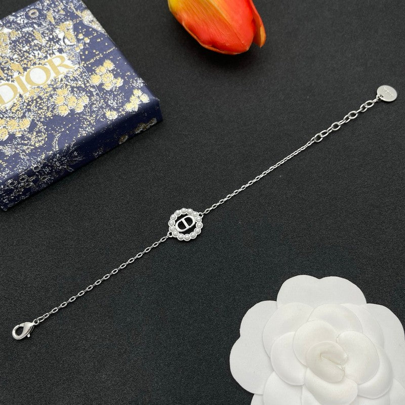 CD Petit Pearl Chain Bracelet
