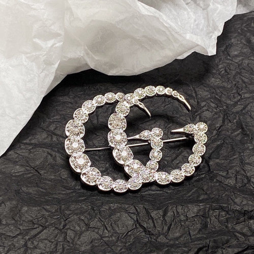 GG Crystal Brooch