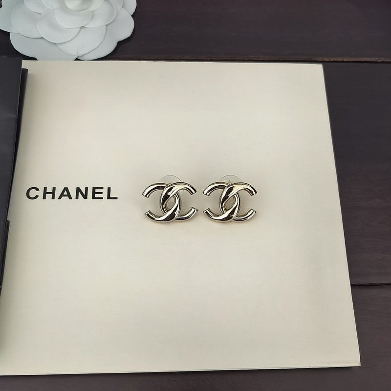 CC Yellow Gold Earrings