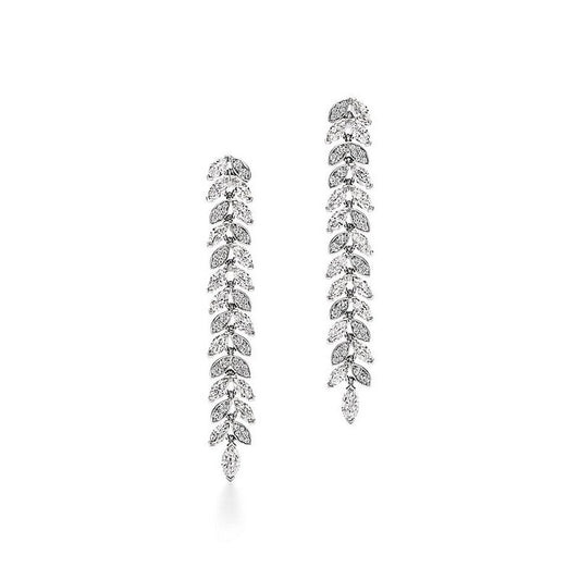 T Victoria Diamond Vine Drop Earrings