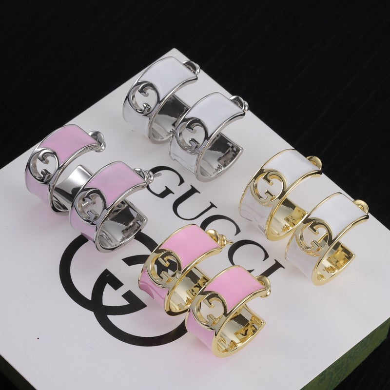 GG Color Enamel Earrings