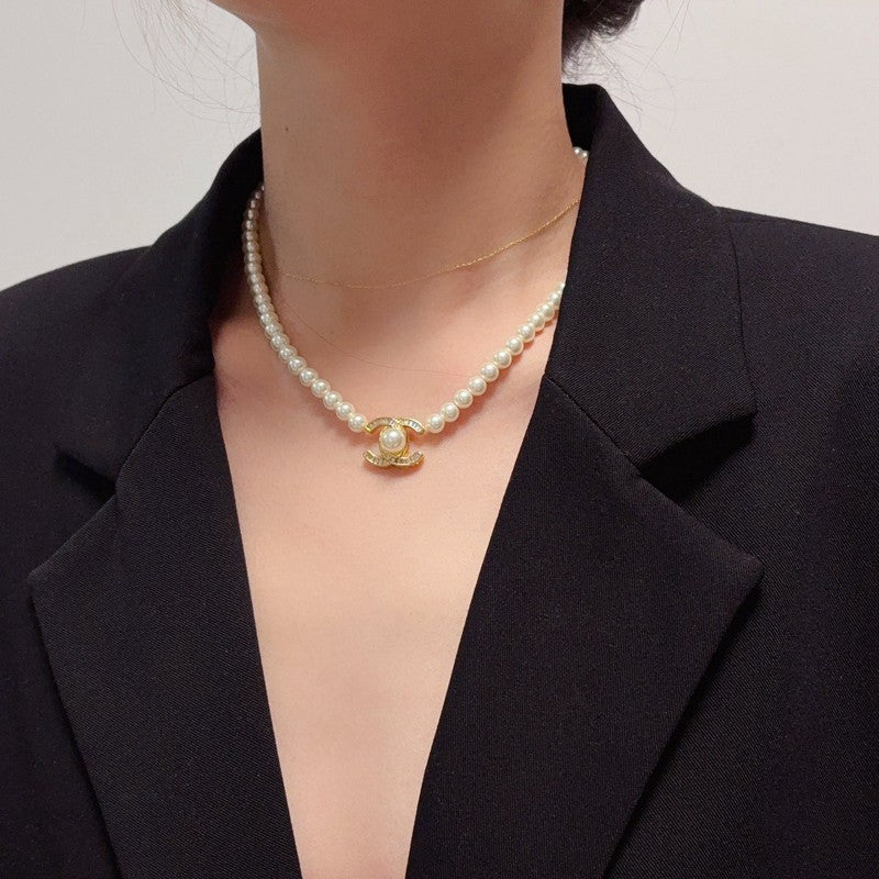 CC Pearl Gold Necklace