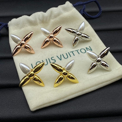 Louis Cross Gold Earrings