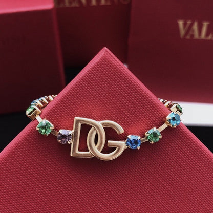DG Color Crystal Gold Bracelet
