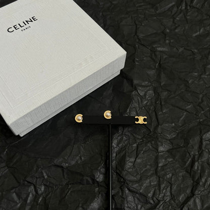 CE Pearl Gold Earrings