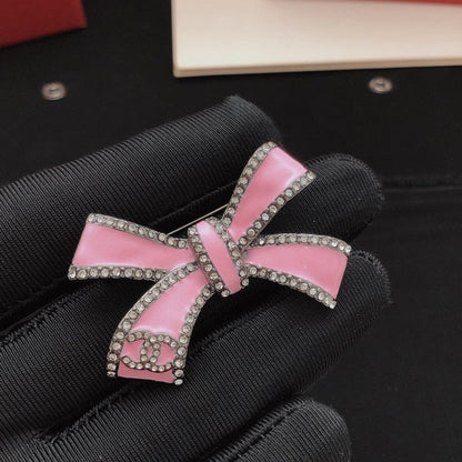 CC Pink Bow Brooch