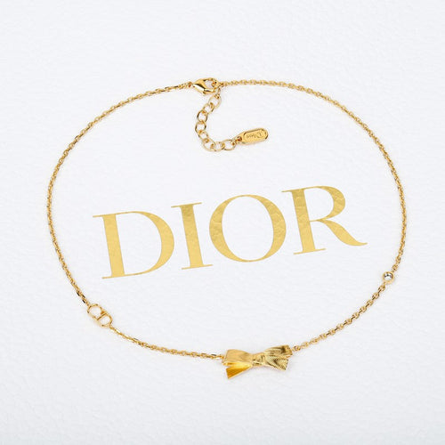 CD Bow Tie Diamond Necklace