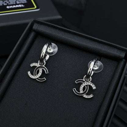 CC 25S Black Gold Diamond Earrings