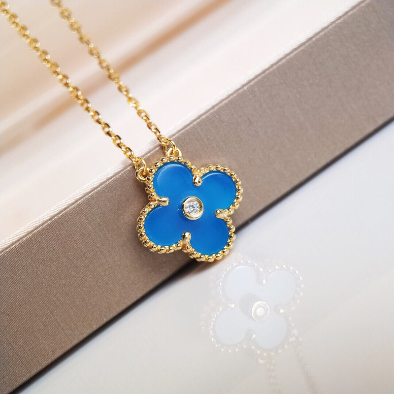 Lucky Diamond Clover Necklace