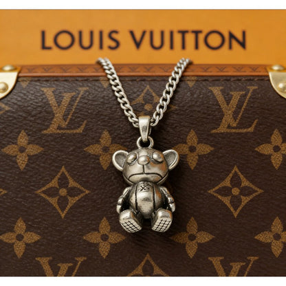 Louis Bear Medium Charm Necklace