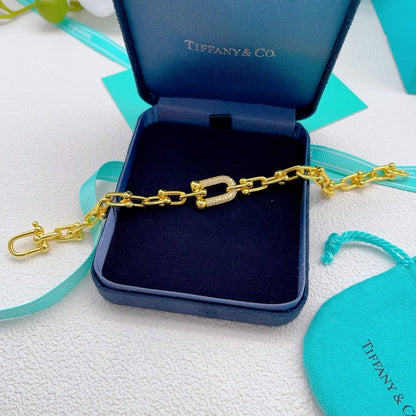 Tiff HardWear Diamond Gold Bracelet