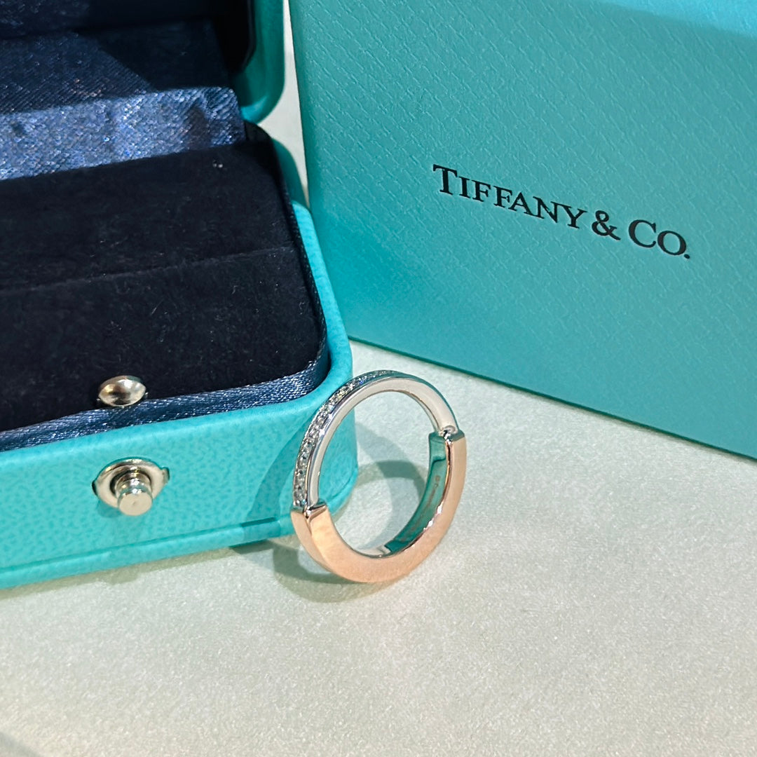 Tiff Lock Diamond Rose Gold Ring