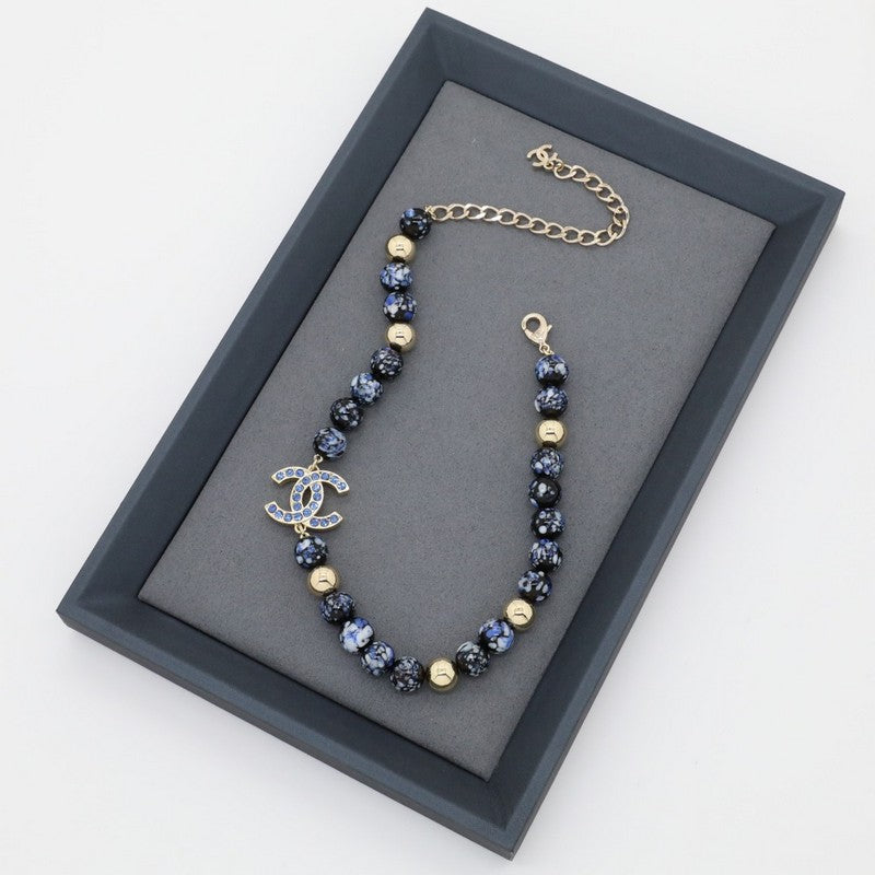 CC Blue Pearl Necklace