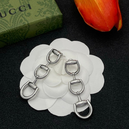 GG Triple Link Earrings