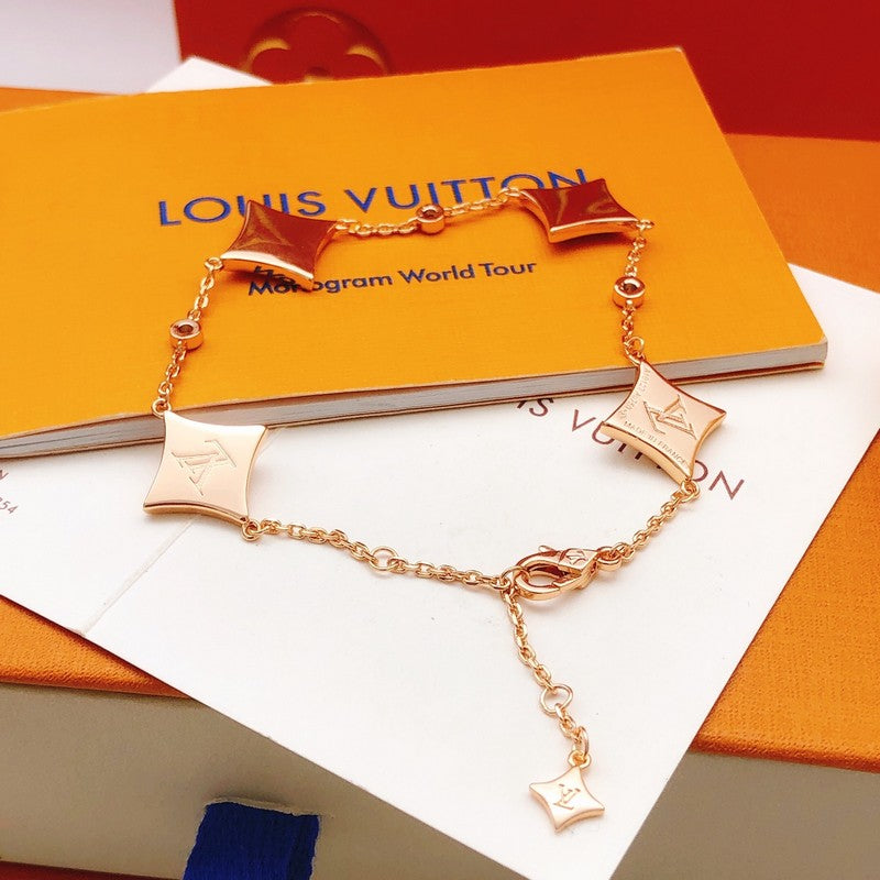 Louis Blossom Diamond Gold Bracelet