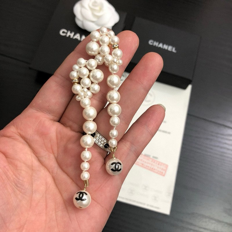 CC Long Pearls Earrings