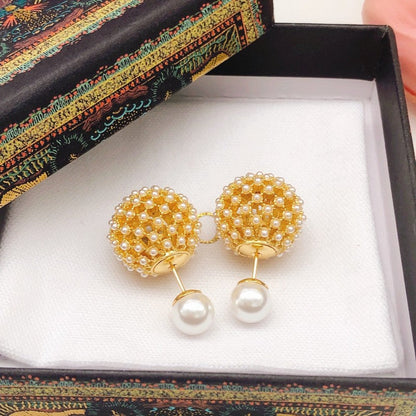 CD Tribales Faux Pearl Earrings