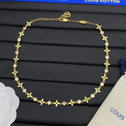 Louis Green Blossom Gold Necklace