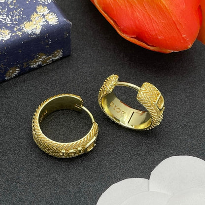 CD Diamond Circle Earrings