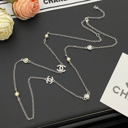 CC Long Gold Necklace